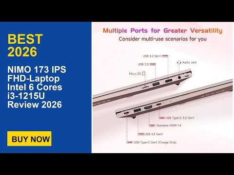 NIMO 173 IPS FHD-Laptop Intel 6 Cores i3-1215U Review 2026