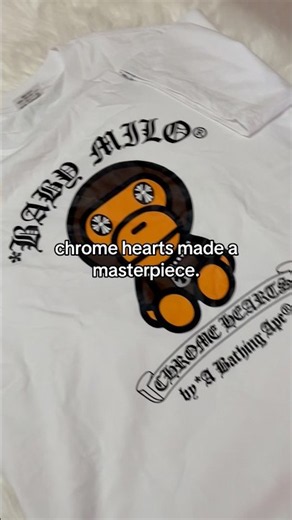 chrome hearts x bape tshirt from the spreadsheet 🔥