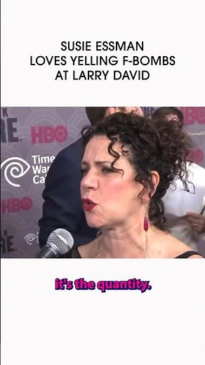 Susie Essman: It’s not the quantity of f-bombs, it’s the quality #curbyourenthusiasm #hbo