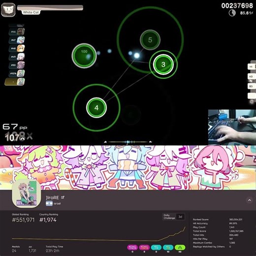 DAY 15 OSU! Road to TOP 100! #osu