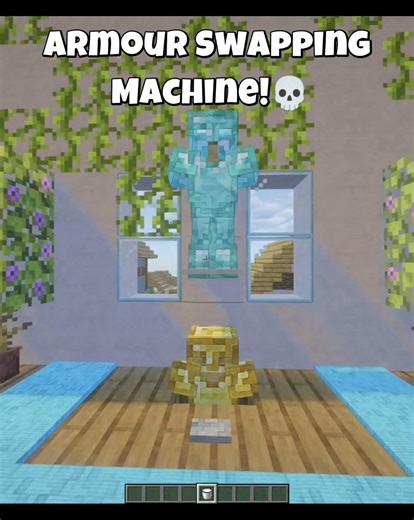 The Ultimate Minecraft Swapping Machine Tutorial! 🔄 (World's smallest violin) #shorts #minecraft