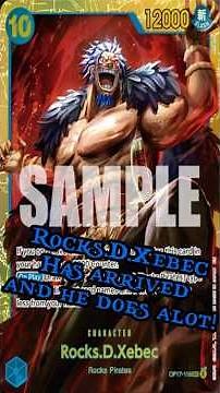 Rocks D. Xebec! || OP17 Card Reveal! || #onepiece #onepiecetcg #optcg #op17 #rockspirates
