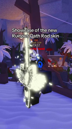 Somber Oath Skin Showcase in Fisch Roblox