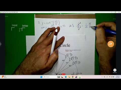 Math 1316 Inverse Trig Functions Review Q2 Probs 5 to 7