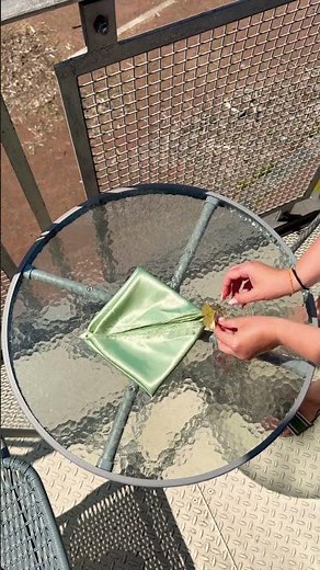 Step by step- Easy Napkin folding with ring #wedding #napkin #easy #decoration #tablesetting #guest