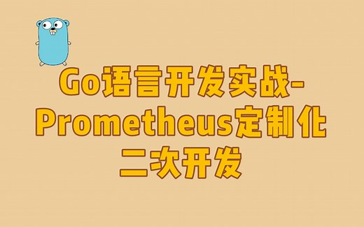 Go语言开发实战-Prometheus定制化二次开发【高薪必备】