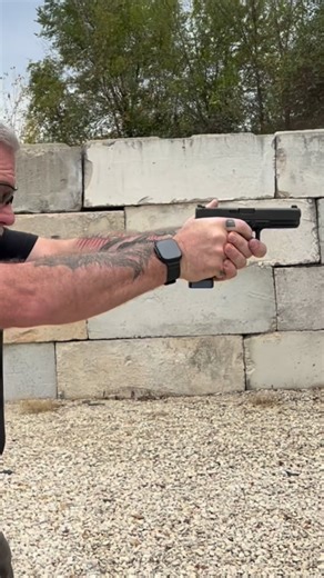 A tale of two “slightly” different grips. ⁣ ⁣ I shot two 6 shot groups at 7 yards, as fast as I could see what I needed and press the trigger. One with the grip I regularly use and one with D.R.’s version of Ayoob’s wedge, (which I’ve been working on for about a month). The Wedge has been around forever and if you attended any of my blocks at the Rangemaster Tactical conference than you had the privilege of having Mas himself, explain the what’s, how’s and why’s behind the development of this gr