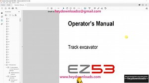 Wacker Neuson EZ53 Track excavator Operator’s Manual