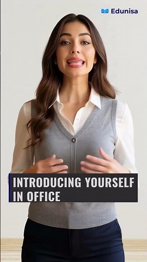 How to Introduce Yourself in Office | Simple English Sentences for Workplace