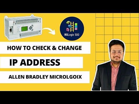 How to check & Change the IP Address of PLC : Allen Bradley Micrologix 1400 PLC