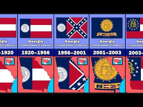 Evolution of Georgia's Flag and Terrtiory