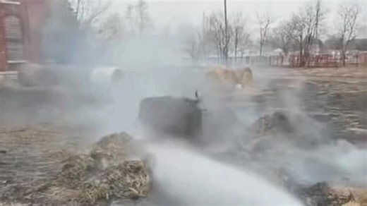 Crews Battle Overnight Hay Bale Fire at Iowa Livestock Market