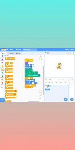Comment dessiner un triangle sur #scratch #Shorts