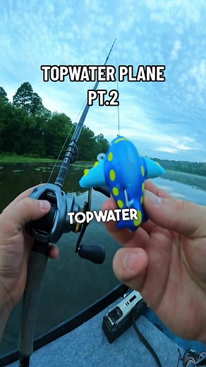 Topwater AIRPLANE?!? YOU need to get your hands on a PLANE ASAP! I never knew fishing with an airplane would be soo good! #bassfishing #fishing #fyp