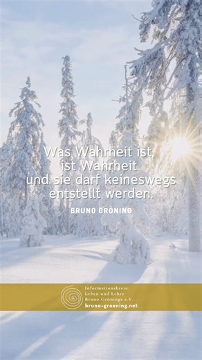 🇬🇧 What is truth is truth and it must not be distorted in any way. (Source: Thomas Busse: The Teachings of Bruno Gröning, lecture by Bruno Gröning from December 21, 1956) #brunogröning #brunogroening #brunogroeningfreunde #brunogroeningfriends #brunogröningfriends #spiritual #spiritualjourney #spiritualgrowth #spiritualquotes #spirituality #spiritualquote #spiritualität #mindfulness #spirituellezitate #meditationmoments #selfawareness | Bruno Gröning