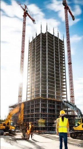 Modern High Rise Construction Time Lapse | 2 Skyscrapers Rising | The Hidden Scroll #viralvideo #usa