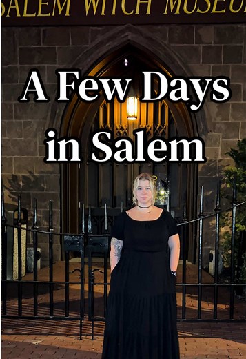 Always a fun weekend in Salem 🖤 Day 1: 🥀 Witch Dungeon Museum 🥀 Count Orlok's Nightmare Gallery 🥀 Salem Trolley Depot 🥀 Kakawa Chocolate House 🥀 Halloween Museum 🥀 Adriatic Restaurant & Bar 🥀 O'Neill's Pub Day 2: 🥀 Salem Museum of Torture 🥀 Destination Salem Visitor Information Center 🥀 Salem’s Halfway to Halloween Celebration 🥀 Salem Trolley 🥀 Sea Wych Salem 🥀 Bit Bar 🥀 Turner's Seafood 🥀 The Stepping Stone Inn Day 3: 🥀 Red's Sandwich Shop 🥀 Craft Witch 🥀 Hawthorne Hotel 🥀 T
