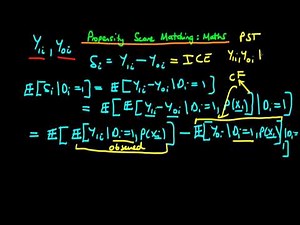 Propensity score matching - mathematics behind estimation