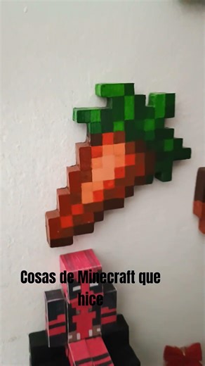 cosas de Minecraft q. hice de cartón #minecraft #papercraft #manualidades