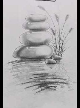stone balancing pencil sketch ✒#pencilsketch #art #youtubevideo #viral