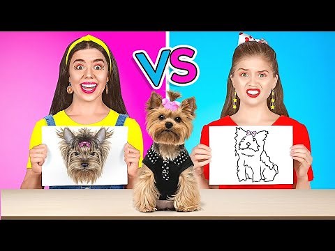 KTO PIERWSZY SKOŃCZY, WYGRYWA! || Wyzwania rysunkowe i różne triki od 123 GO! GOLD