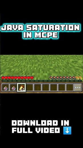 🔥 JAVA SATURATION MOD for MCPE (Bedrock 1.21+) — Real Java Health & Hunger System 🔥