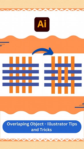 46K views · 406 reactions | Overlaping Object - Illustrator Tips and Tricks . Follow : Vipul Graphics . Thanks ❤️ . #illustrator #illustration #OVERLAP #object #Interwine #tips #tricks #vector #art #artwork #graphics #graphicdesign #designer | Vipul Graphics | Facebook