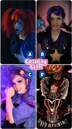 ✨Magical Cosplay Transformation 💫 A,B,C or D☠️ #cosplay #shorts #poppyplaytime