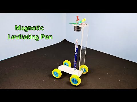 How to make Magnetic Levitating Pen for Science Project || How to make Magnetic Levitation