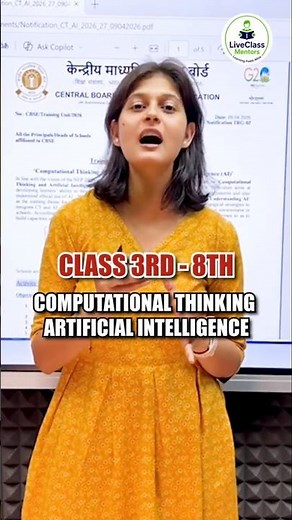 Computational Thinking & AI Introduced in CBSE Classes 3–8 | CT Questions | CBSE Major Update