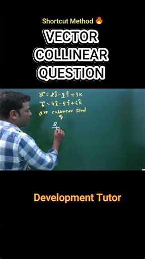 “Solve Vector Collinear Question in 5 Seconds | Math Shortcut 🔥