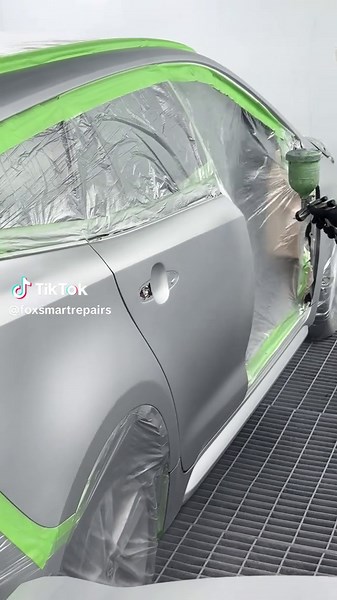 Flawless finishes don’t happen by chance they happen by skill 🚗✨ Watch out expert bring this car back to life, one perfect coat at a time. DM us today for a free quote 📲 #foxsmartrepairs #stokeontrent #accidentrepaircentre #autopainting