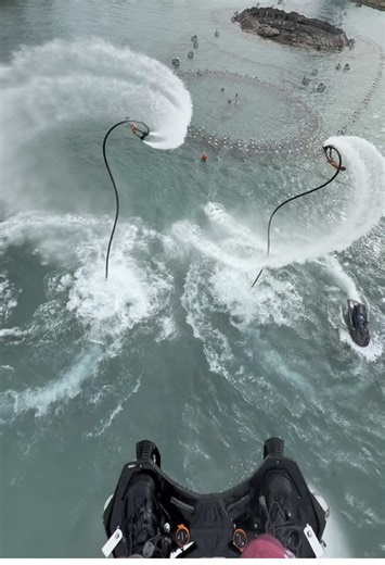 Flyboarding Experience: POV from a Camera Man
