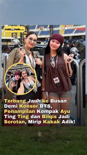 AYU TINGTING DAN BILQIS NONTON KONSER BTS DI BUSAN #viral #video #viralvideo #viralshorts #fyp