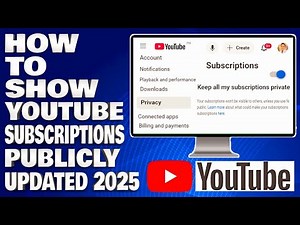How To Show YouTube Subscriptions Publicly Updated 2025