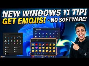 👀How To Get Emoji's in Windows 11 No Software Required! 👍