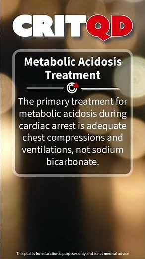 Metabolic Acidosis Treatment