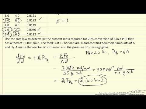 Packed Bed Reactor Design