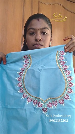 Machine embroidery design/Whatsapp 8903387202/Simple and neat look embroidery design #embrodiery