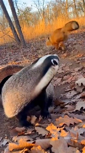 POV: Watching a Badger defend an Owl nest. Sound UP for that growl! 🔊