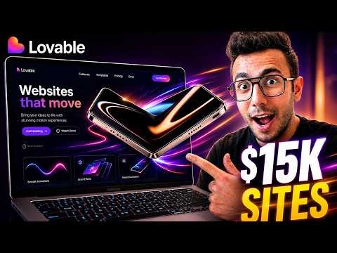 Building $15000 Motion Sites with Lovable in 5 minutes!🔥