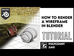 Render wireframe in blender like pro 😱