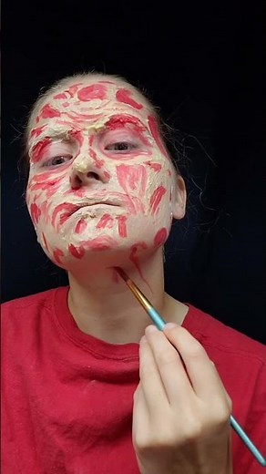 Freddy Krueger makeup Tutorial 💄 #makeup #sfx #makeuptutorial #art #halloweenmakeup