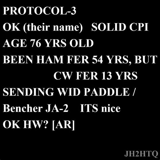 Morse Telegraph (CW) QSO protocol