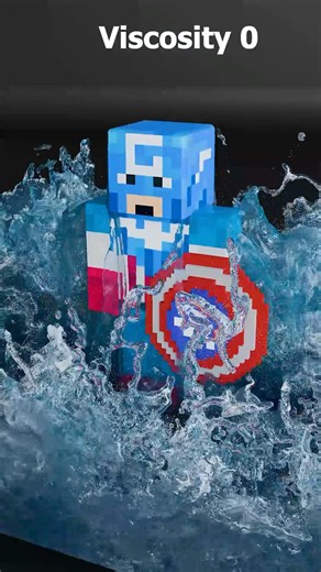 Captain America vs Fluid Simulation 🌊