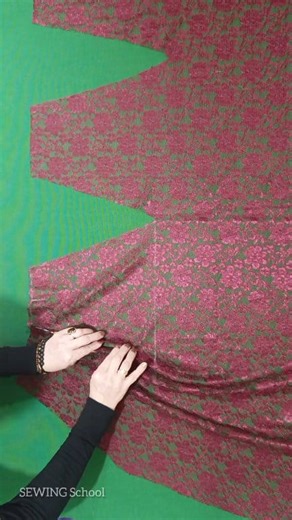 How can it be so easy? / A very easy 8-piece skirt cutting and sewing that fits all sizes #skirt #sewing #howtosew | Sewing School