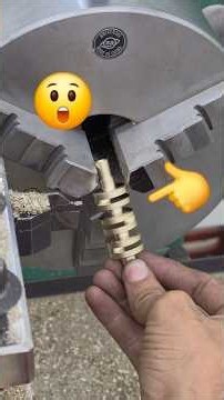 bronze keychain making on lathe #mechanical #engineering #lathe #shorts #threads #tools #bronze #fyp