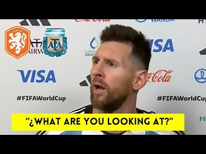 MESSI ANGRY IN POST MATCH INTERVIEW AFTER NETHERLANDS VS ARGENTINA (ENGLISH SUBT)