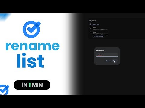 How to Rename List on Google Tasks [easy]