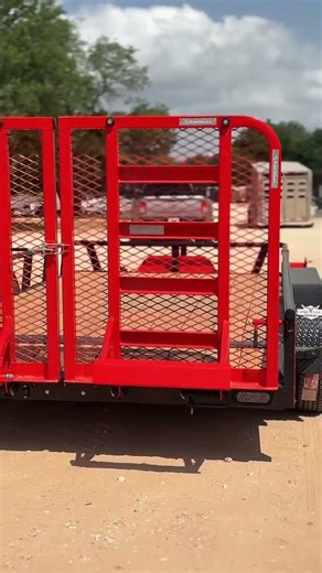 Red RawMaxx Utility Trailer 🔥 Built for Work | Lone Star Trailers